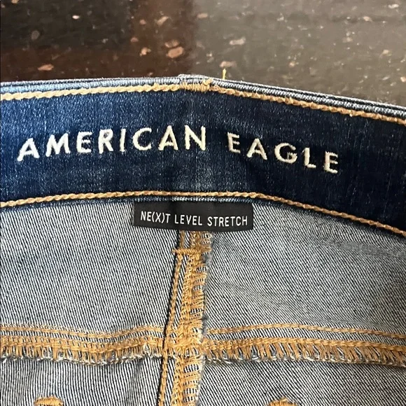 🔵TEMP PRICE DROP🔵 American Eagle Next Level Stretch Deep Indigo Skinny Jeans - Picture 5 of 11